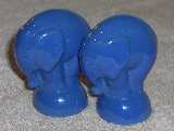 Elephants glazed royal blue
